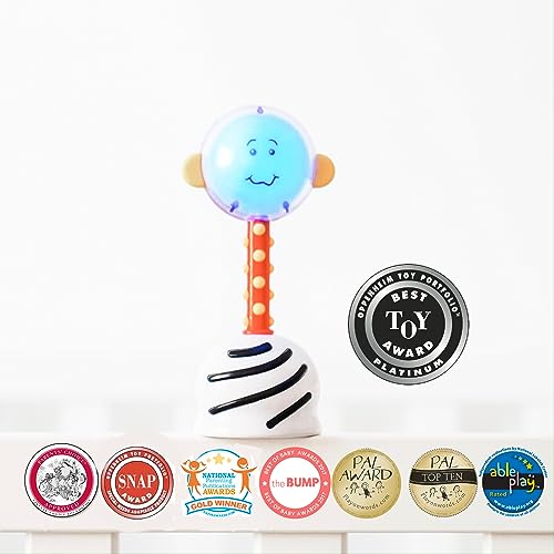 SmartNoggin NogginStik Light-up Developmental Rattle - Color Changing, Textured for Grasping, Mirror & Rattle Sound - Sensory Toy for Babies, Ages 0-12 Months by SmartNoggin - Image 3