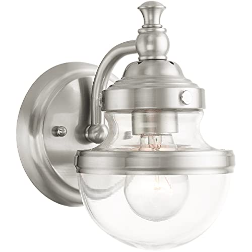 Livex Lighting 17411-91 1 Light Brushed Nickel Wall Sconce by Livex - Image 5