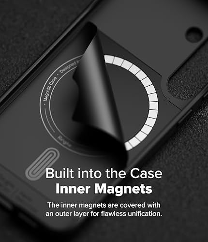 Image of Ringke Onyx Magnetic Compatible with Samsung Galaxy S25 Case Cover [Strong Magnet] Military-Grade Protection TPU Shockproof Rugged Bumper Full Protection S25 Back Cover - Black