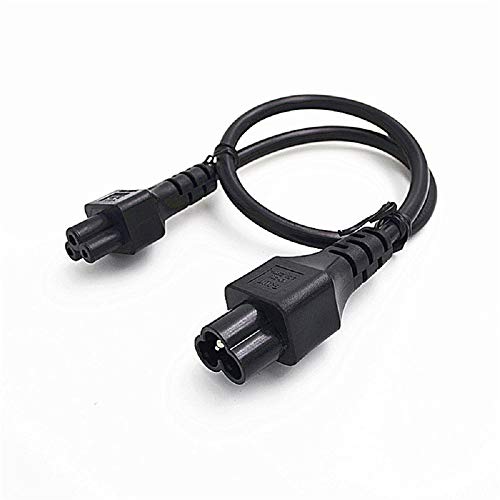 Tekit C5 to C6,UPS PDU IEC320 C5 to C6 Extension Power Supply Lead Cable Cord Adapter,IEC320 C6 Male to C5 Mickey Mouse Female Conversion Extension Short Power Cable (1.6ft/0.5m)