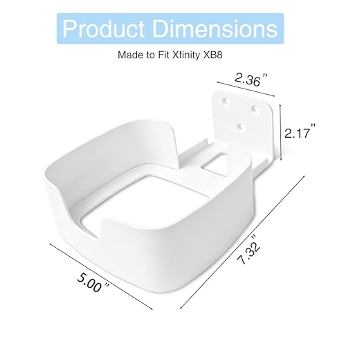 Wall Mount Compatible with Xfinity XB8 & XB7 Gateway, Metal Cable Holder by Gaidas - Used condition - Image 4