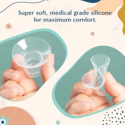 2x21mm Silicone Flange Inserts, Convert 24mm to 21mm, Compatible with Idaho Jones Collection Cups - Thumbnail 4