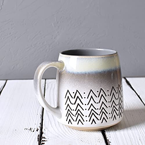 Bosmarlin Large Ceramic Coffee Mug Set Of 2, 16 Oz, Grey Big Stoneware Tea Cup For Office And Home, Dishwasher And Microwave Safe (Grey, 2) #TOP5