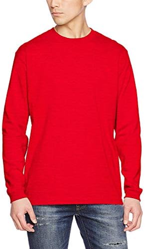 （14:00時点） 5.6oz ロングスリーブTシャツ (1.6インチリブ) 501101 レッド XS