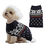 【Doux et confortable】Manteau chien petite taille est confectionné dans un mélange de mailles de qualité supérieure, il est léger, respirant et offre une excellente extensibilité. Non seulement il retient la chaleur et protège efficacement votre animal du froid en automne et en hiver, mais il épouse également ses courbes sans le gêner, lui permettant de bouger librement et confortablement.