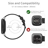 Tobfit Strap for Fitbit Versa 3 / Versa 4 Straps/Fitbit Sense/Sense 2 Strap for Women Men, Soft Silicone Replacement Straps Wristband Watchband Black - Image 2