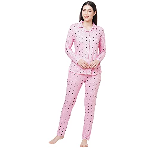 Image of Sweet Dreams Women's Cotton Printed Night Suit Set