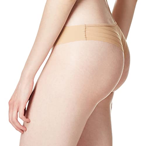Dkny Women's Modern Lines Thong Panty, Tan, X Large #TOP2