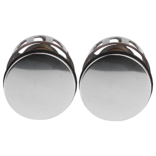 HOMSFOU 2Pcs Clogging Sink Water Stopper Wash Basin Bounce Drain Filter Easy Installation for Kitchen Bathroom and Laundry No Tools Required