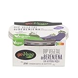 GoVegg - Dip Vegetal de Berenjena y Aceituna negra. Apto para dieta Vegetariana y Vegana. Sin conservantes ni aditivos. Sin gluten. 175g