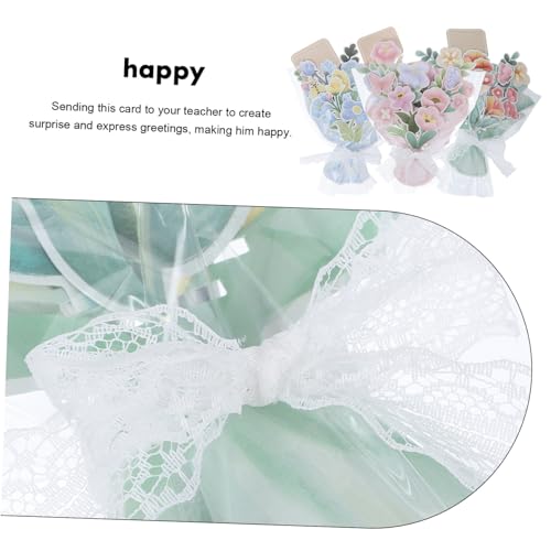 BUTIFULSIC 3Pcs Cartão De Felicitações Do Dia Do Professor Cartões De Presente Cartões De Felicitaçõ