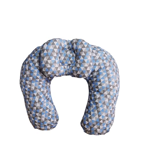 Almofada Amamentar Apoio Para Cabeça Bebê Viagem Triângulo cor:triângulo azul (triângulo azul)