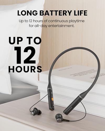 Image of Avantree Loop - Auracast & Bluetooth Neckband Earbuds, Low-Latency Audio, 3 EQ Modes with Voice Clear, Comfortable All-Day Wear for TV, PC, Phone & Daily Listening
