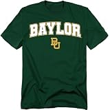 LOGOVISION Baylor University Arch Logo Unisex Adult T Shirt, Hunter Green, Large