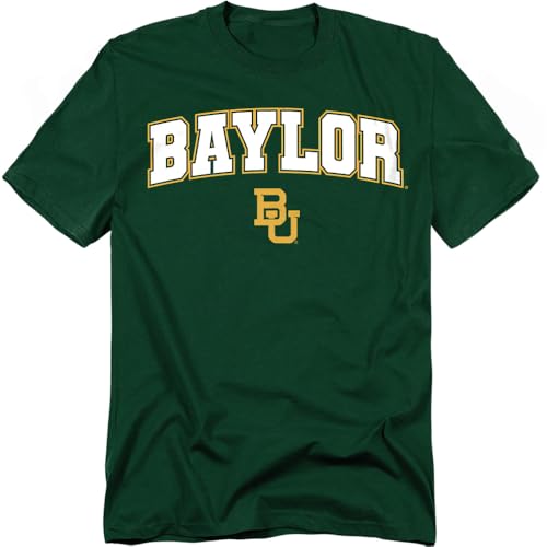LOGOVISION Baylor University Arch Logo Unisex Adult T Shirt, Hunter Green, Large