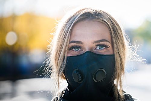 Black Inversion Pollution Gaiter 2.0 | Satisfaction Guranteed | Comfortable Dust/Pollution Mask Protection | Two Laboratory Tested Filters | Great Fitting Safety Mask | Prepare for Emergencies