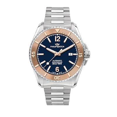 Philip Watch Amalfi Orologio Uomo, Automatico, 43mm