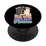 animale gatto ragazze otaku kawaii giappone regalo anime popsockets popgrip: impugnatura per telefoni cellulari e tablet intercambiabile