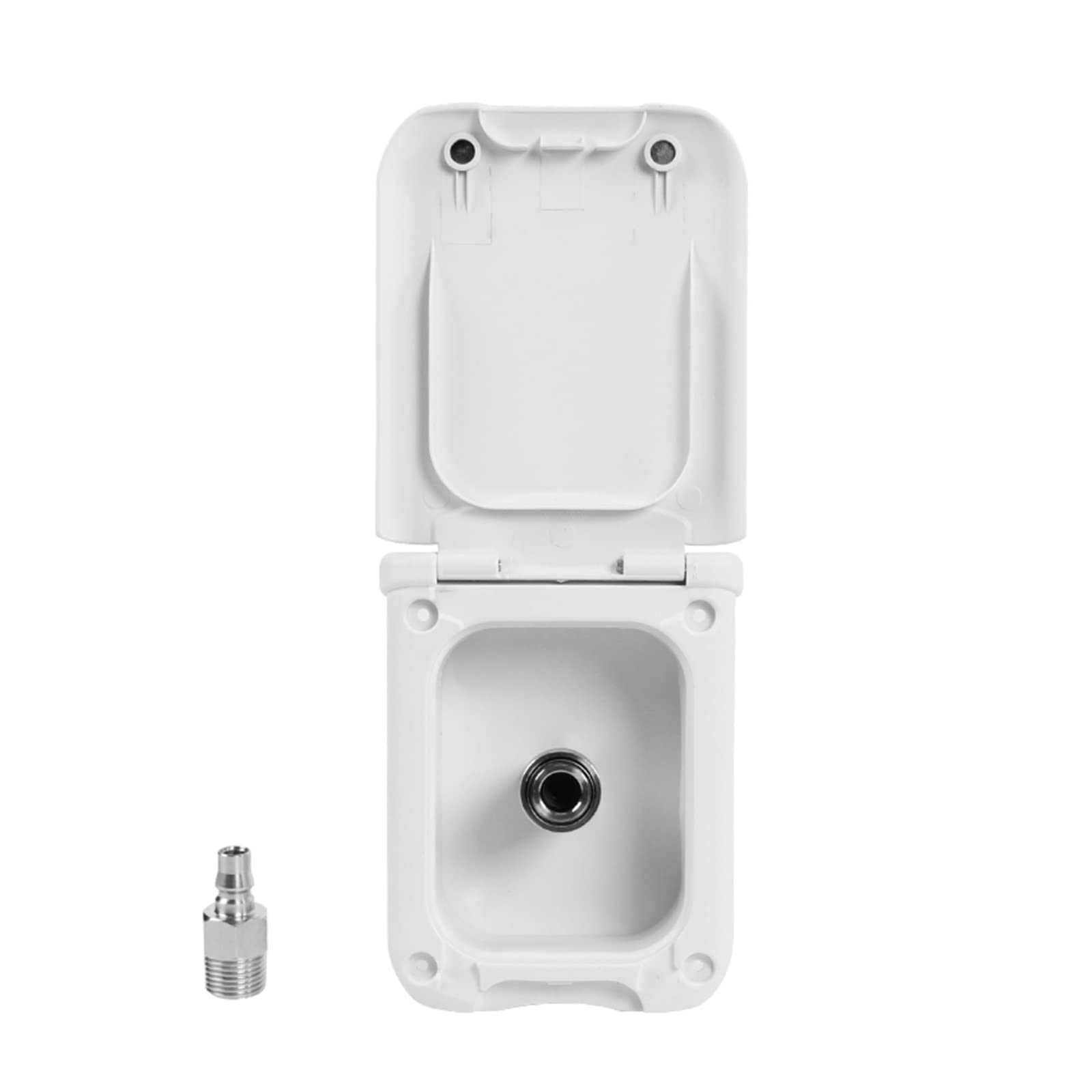 Kogedss Bianco Rv Accessories Water Filler Dust-Proof Quick Strong Magnetic Cover Black And White Water Inlet For Cararvan Motorhome Camper(Bianco)