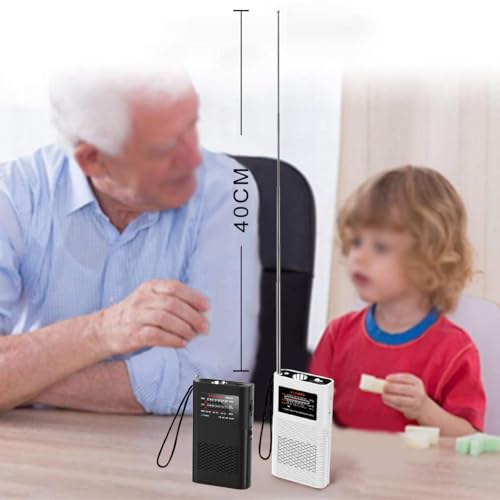 NOAA Weather Radio Portable AM FM Transistor Battery Operated by1500MAH Battery with Strong Flashlight Emergency SOS Alarm Ultra-Long Antenna Best Reception Hurricane Tools - Thumbnail 5