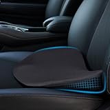 Ainiv Keilkissen Auto, Autositzkissen Keilkissen, Memory Foam Sitzkissen Auto, Verbesserung Beim Sitzen, Ergonomisches Memory Foam Kissen für den Wagen, Road Trip Essentials für Fahrer