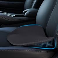 Ainiv Keilkissen Auto, Autositzkissen Keilkissen, Memory Foam Sitzkissen Auto, Verbesserung Beim Sitzen, Ergonomisches Memory Foam Kissen für den Wagen, Road Trip Essentials für Fahrer