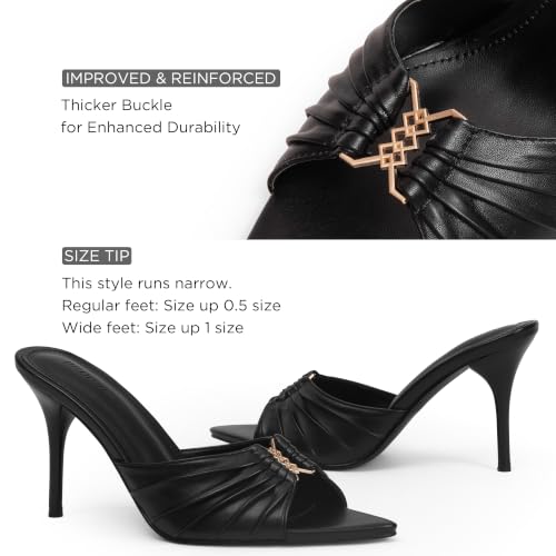 iiimmu Open Toe Heels 3.5 IN, Black, 7 by iiimmu - Used condition - Image 2