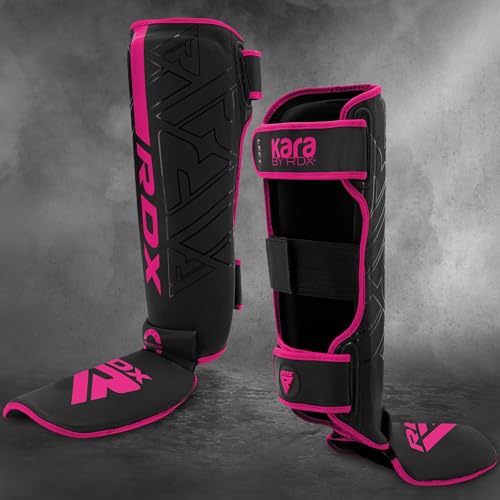image for RDX Shin Guards for Kickboxing, Muay Thai and Training Pads, Maya Hide