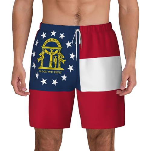 Short de bain homme séchage rapide imprimé drapeau Géorgie