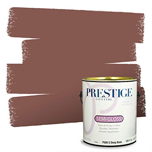 PRESTIGE Paints Interior Paint and Primer In One, 1-Gallon, Semi-Gloss, Comparable Match of Sherwin Williams* Canyon Clay*