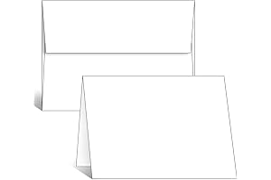Blank Cards with Envelopes 5x7, 25 Pack Cardstock and 25 Pack Envelopes:...