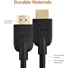 Amazon Basics HDMI Cable, 2-Pack, 3ft, 4K@60Hz, High-Speed 4K HDMI 2.0 Cord for Blu-ray, Ethernet, 2160p, 48 bit, Compatible with TV/PS5/Xbox/Roku, Black