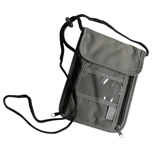 Halsgeldborse - Reisepasshalter Unterwegs, Handytasche Mobiltelefon, Diebstahlschutz Dokumenten Bankkarten Tasche Einkaufen Und 