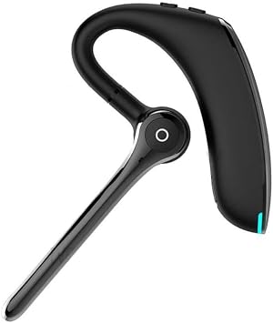 Wireless Earphone Ear-Hook Headphone Boom Mic Compatible with iPad 11" 11th Gen 2025/iPad Air 11"/13" 2025, Handsfree Single Headset Over The Ear Earbud