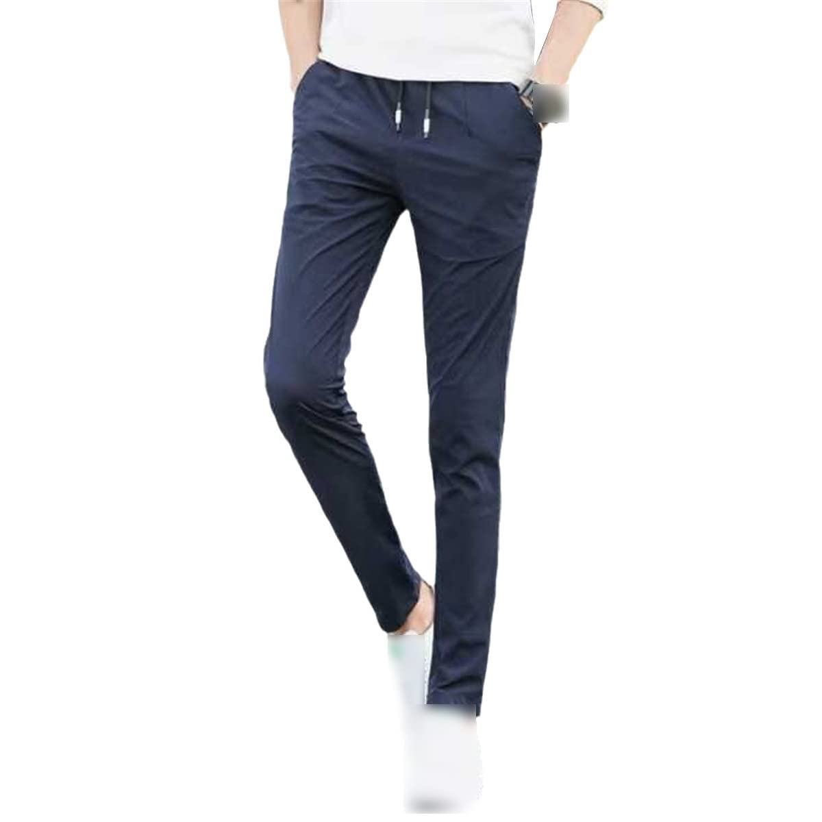 Pantaloni da golf ad asciugatura rapida ultra-sottile in seta di ghiaccio Stretch Slim Pantaloni sportivi casual da uomo