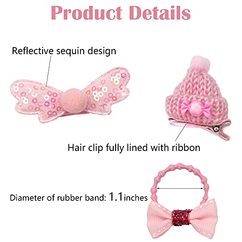 Joyoyo 54 Pieces Baby Girls Bows Fully Lined Hair Clips Baby Hair Ties Ponytail Holders For Little Girls #TOP1