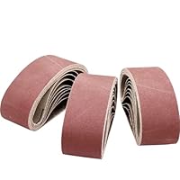 FEIHU Aluminiumoxid-Schleifbänder,40x303mm Schleifband.zum Polieren Metall, Holz. jeweils 3x40/80/120/180/320 Körnung,Schleifband-Set,|für Bandschleifer | Handschleifer Schleifband 15 Stück