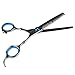 Produktbild Haarschneideschere Premium Friseurschere für Damen und Herren (6 Zoll) Blau aus Edelstahl - # 01