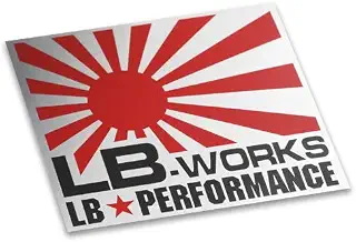 LBWK LB-WORKS small Red/Silver 品番ST9-RS
