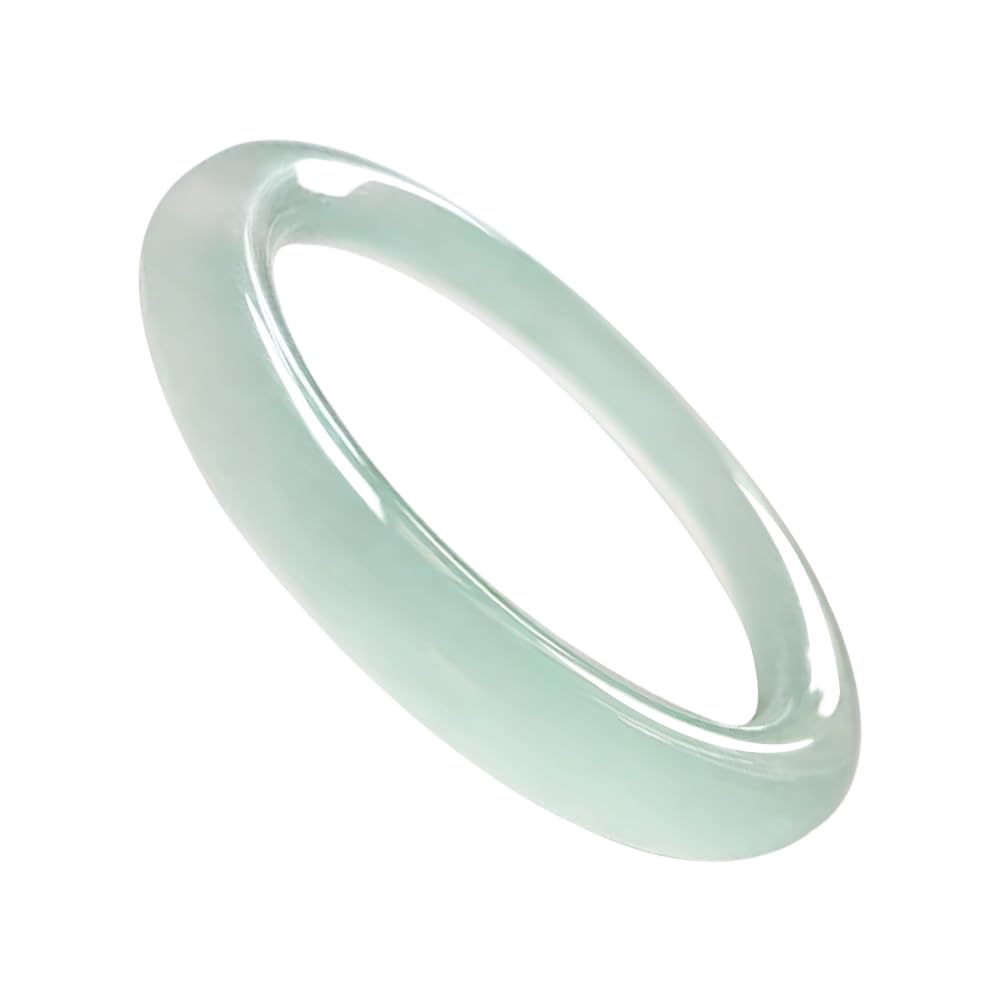 URED Floating Green Jade Bangle Bracelet