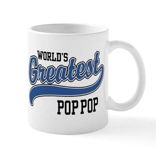 CafePress World's Greatest Pop Pop Mug 11 oz (325 ml) Ceramic Coffee Mug