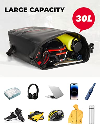 KEMIMOTO 30L Waterproof Bicycle Pannier Bag #TOP3