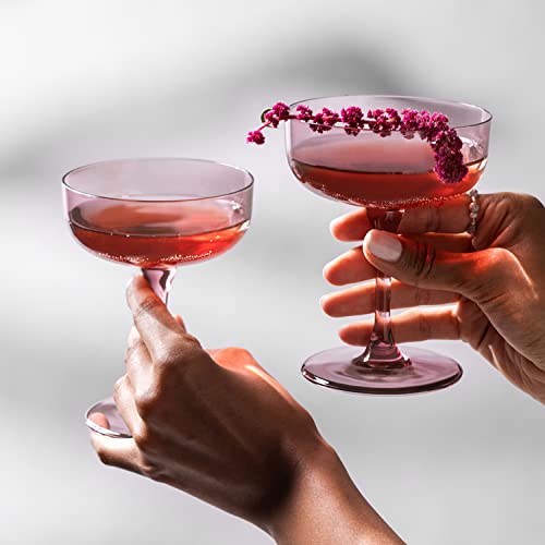 like. by Villeroy & Boch - Like Grape Champagne Coupe/Dessert Bowl Set 2 pces, Coloured Glass Grape, Capacity 100 ml - Image 2