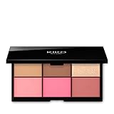 Paleta con 6 tipos de polvos faciales compuesta por 2 tonos de polvos bronceadores, 1 iluminador y 3 coloretes para un maquillaje impecable