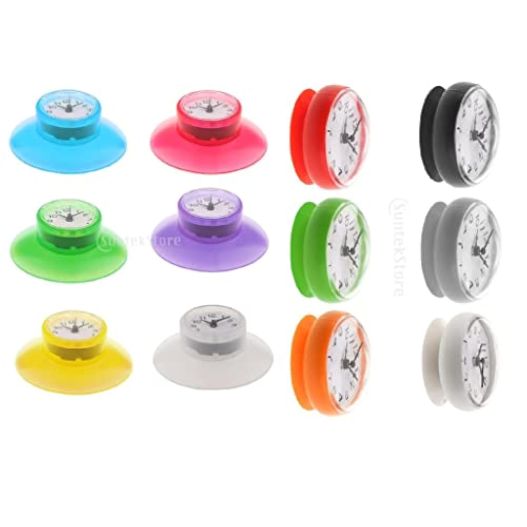 Waterproof Kitchen Bathroom Bath Shower Suction Cup Clock