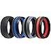 4 Pack Silicone Rubber Wedding Engagement Ring Sports Crossfit Gym Athletes Exercise (11)