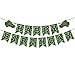 MORANTI Green Camouflage Birthday Party Banner Boys Military Themed Birthday Party Favor for Kids Birthday Decoration