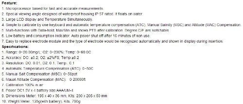 Gowe PORTABLE DISSOLVED OXYGEN METER GAMT07