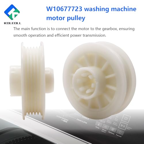 W10677723 Washing Machine Motor Pulley Replacement Fits for W11026785 Washer Drive Motor Compatible with Whirlpool Maytag Crosley Kenmore Washer Laundry - Thumbnail 4