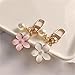 Fashion Flower Pearl Pendant Backpack Keychain - Suitable For Earphones And Mobile Phones(Pink)